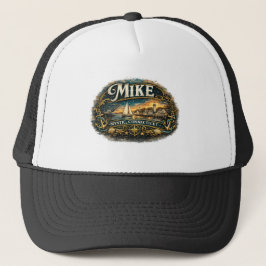 Mike Mystic Connecticut Vintage Nautiskt Namn Keps