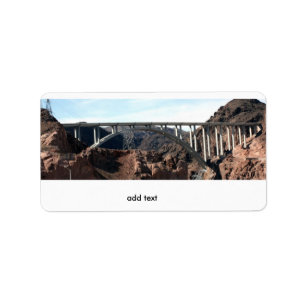 Mike O'Callaghan-Pat Tillman Memorial Bridge Adressetikett