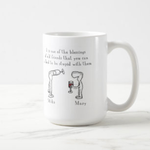 Mike och Mary Kaffemugg