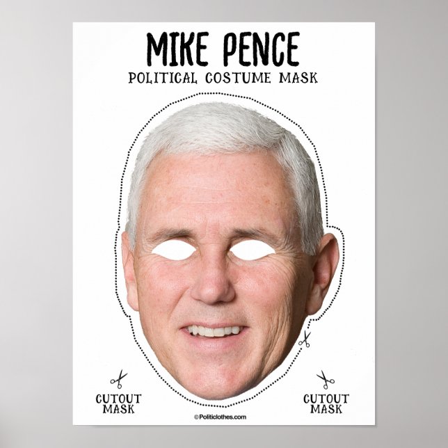 Mike Pence Costume Mask Poster (Framsidan)