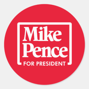 Mike Pence för president 2024 Runt Klistermärke