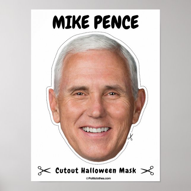 Mike Pence Halloween Mask Poster (Framsidan)
