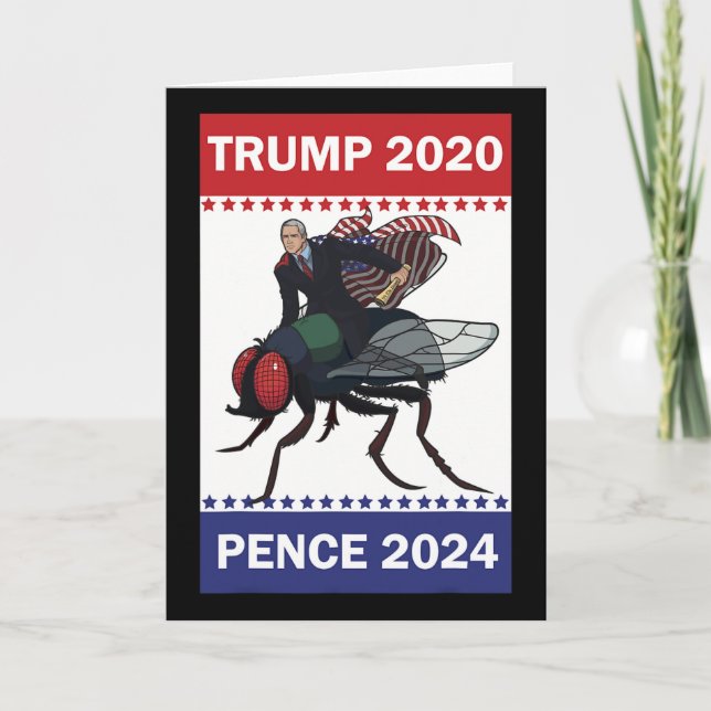 Mike Pence Pretty Fly Super Hero Trump Pence  Kort (Framsida)