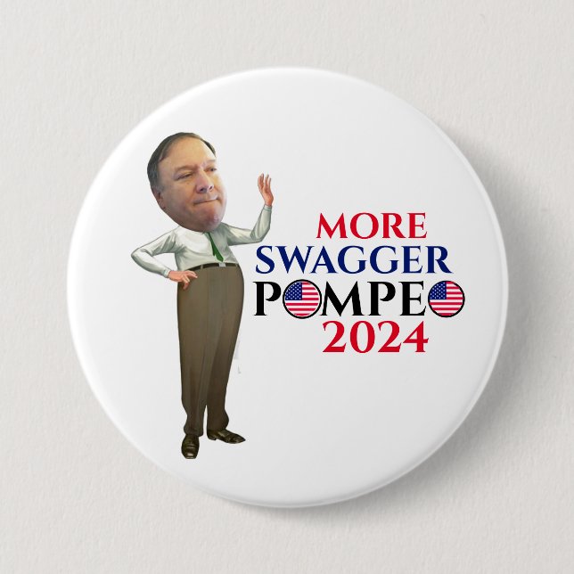 Mike Pompeo 2024 Knapp (Framsida)