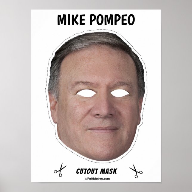 MIKE POMPEO Halloween Mask Poster (Framsidan)