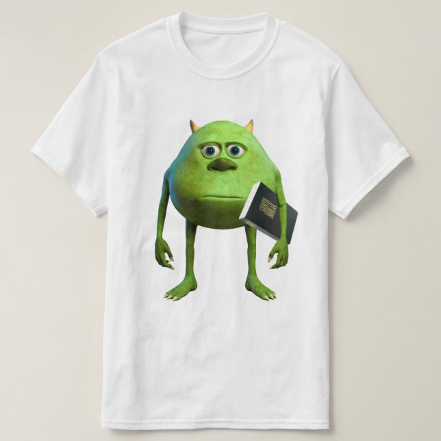 Mike Wazowski con Biblia - Económica T Shirt (Design framsida)