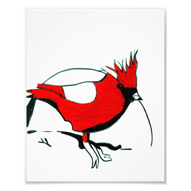 Mike's Cardinal Print Fototryck (Framsidan)