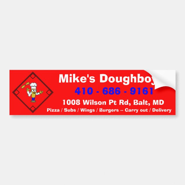 Mikes Doughboysbildekal Bildekal (Framsidan)