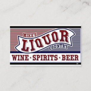Mike's Liquor Land affärskort Visitkort