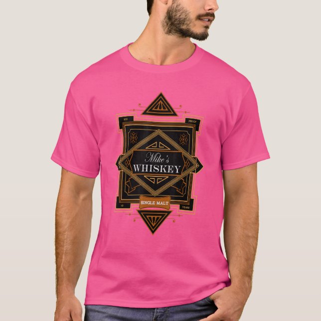Mike's Whiskey Single Malt Liqueur Whisky hjälper  T Shirt (Framsida)