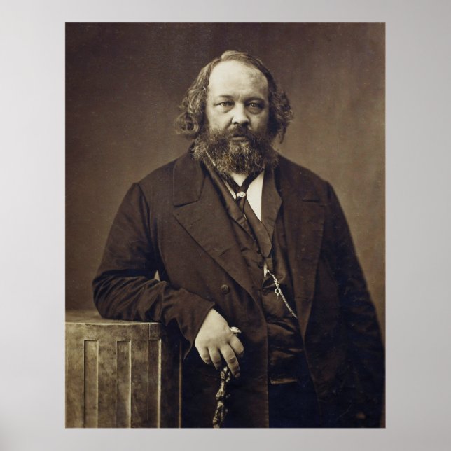 Mikhail Bakunin Russian Social Anarchist av Nadar Poster (Framsidan)