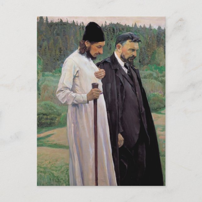 Mikhail Nesterov- Filosofers Vykort (Framsida)