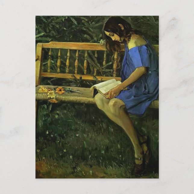 Mikhail Nesterov- Porträtt i Natasha Nesterova Vykort (Framsida)