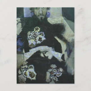 Mikhail Vrubel- A Man i ryska gamla Stil Costume Vykort