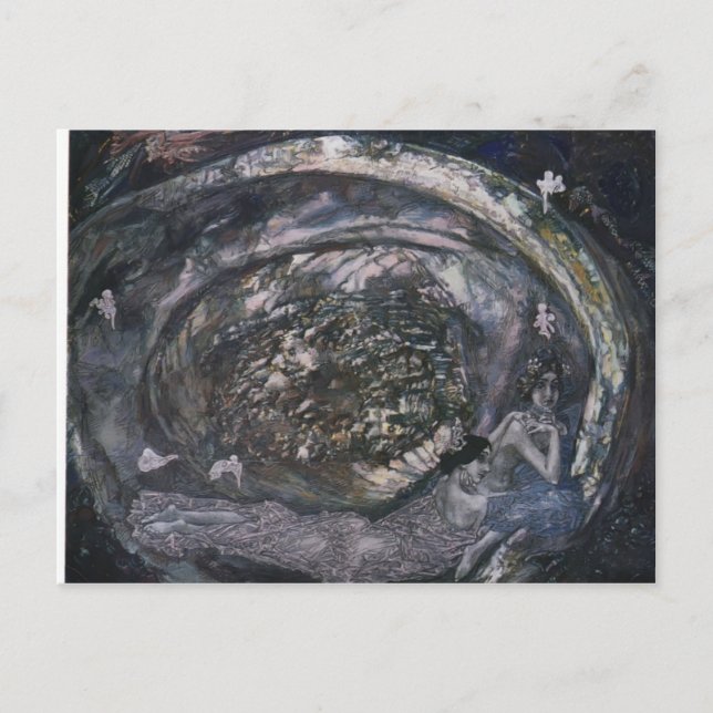 Mikhail Vrubel-Pearl-oister Vykort (Framsida)