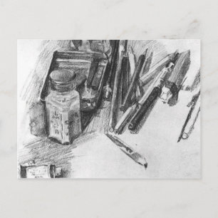 Mikhail Vrubel- Pencil Vykort