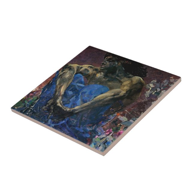 Mikhail Vrubel- placerad demon Kakelplatta (Sidan)