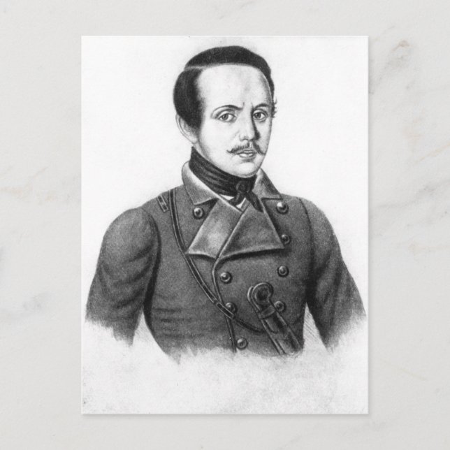 Mikhail Yuryevich Lermontov Vykort (Framsida)