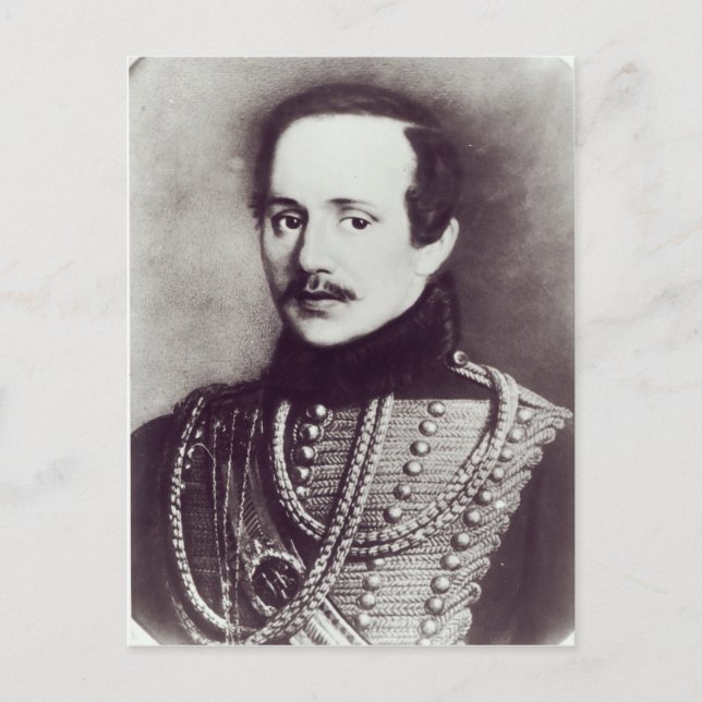 Mikhail Yuryevich Lermontov Vykort (Framsida)