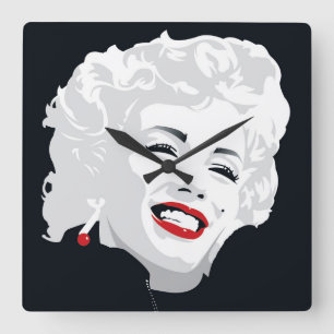 Miki Marilyn Fyrkantig Klocka
