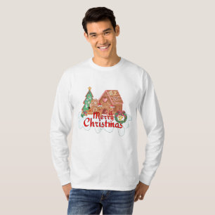 Mikitez gingerbreadhouse vintage gingerbröd t shirt