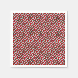 Mikitez redwhite candycane Christmasmönster Pappersservett