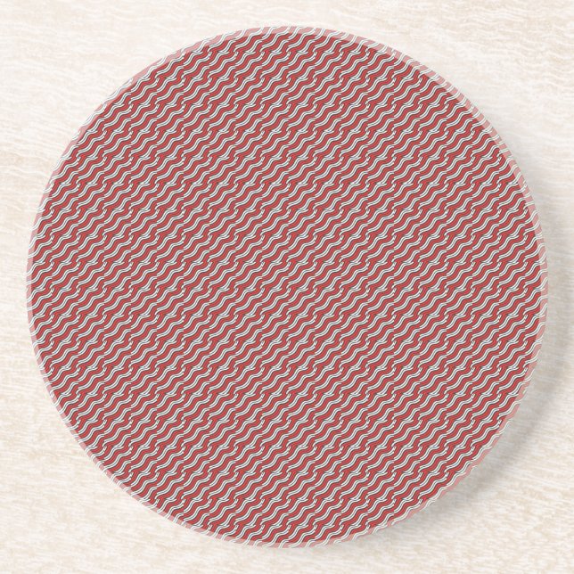 Mikitez redwhite candycane Christmasmönster Underlägg (Framsidan)