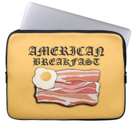 Mikitiez american frukost bacon ägo july picnic laptop fodral
