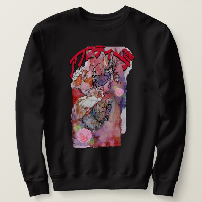 Mikitiez anime manga venus valentine cupid ro lång ärmad tröja (Design framsida)