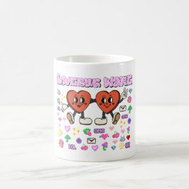Mikitiez anpassningsbar valentine lustig lovebug s kaffemugg