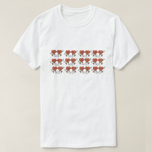 Mikitiez anpassningsbar valentine lustig lovebug s t shirt (Design framsida)