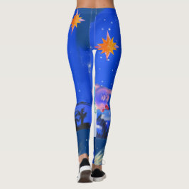 Mikitiez aquarius galaxy sommarglöd leggings