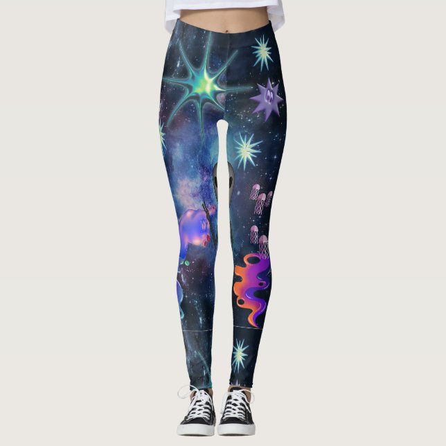 Mikitiez aquarius galaxy sommarglöd leggings (Framsida)