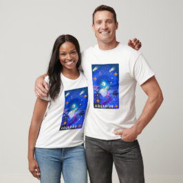 Mikitiez aquarius galaxy sommarglöd t shirt
