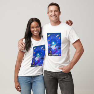 Mikitiez aquarius galaxy sommarglöd t shirt
