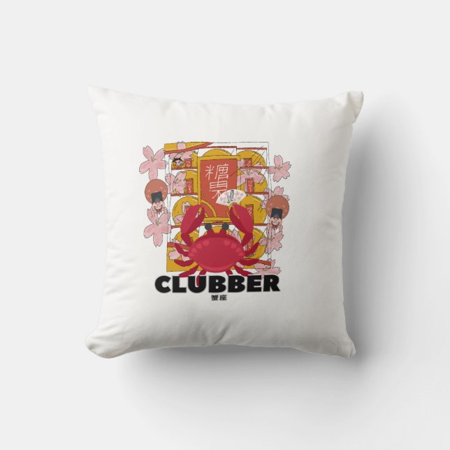 Mikitiez cancer plamstrand sjöjungfru picnic disco kudde (Framsida)