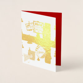 Mikitiez Christmaseve Northpole expressmail Folierat Kort