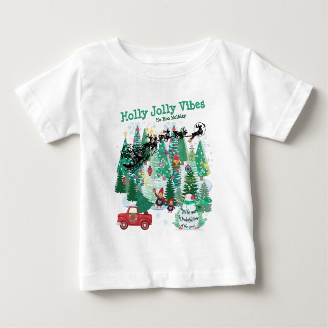 Mikitiez Classic christmastree green T Shirt (Framsida)
