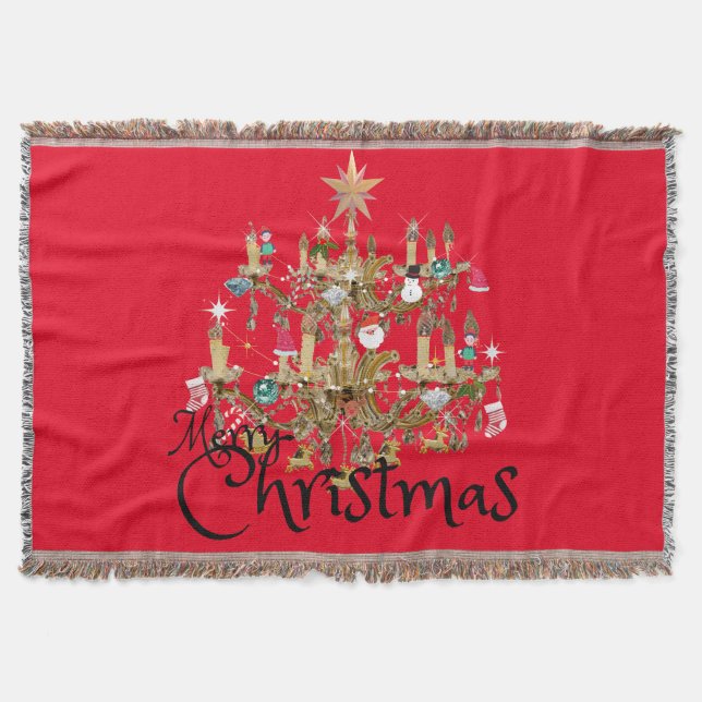 Mikitiez Classicwhitechristmas light jollyholly Filt (Framsidan)