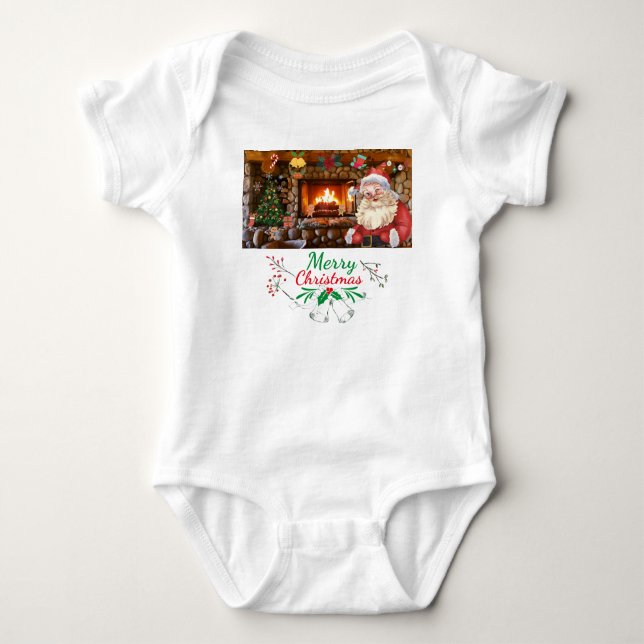 Mikitiez Classicwhitechristmas light jollyholly T Shirt (Framsida)
