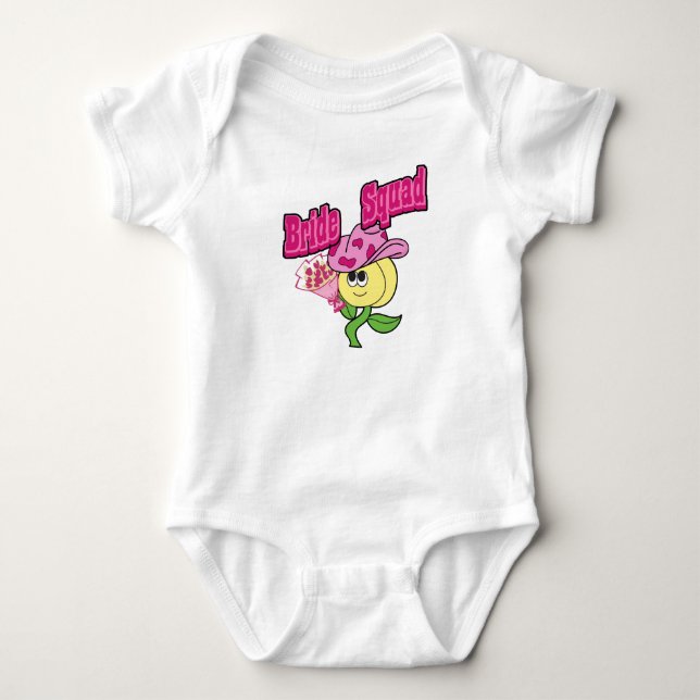Mikitiez cowboy brudtärna junibrud t shirt (Framsida)