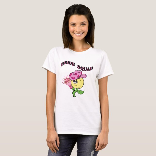 Mikitiez cowboybridesquad june bride t shirt (Hel framsida)