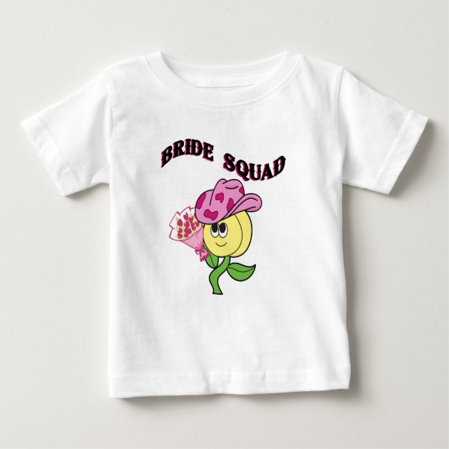 Mikitiez cowboybridesquad june bride t shirt (Framsida)