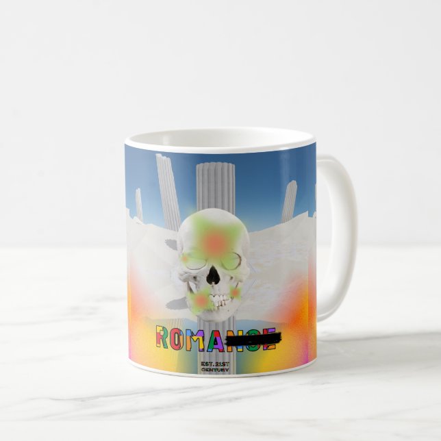 Mikitiez dreamer head tatto rainbow ro stro Ro Kaffemugg (Framsida höger)