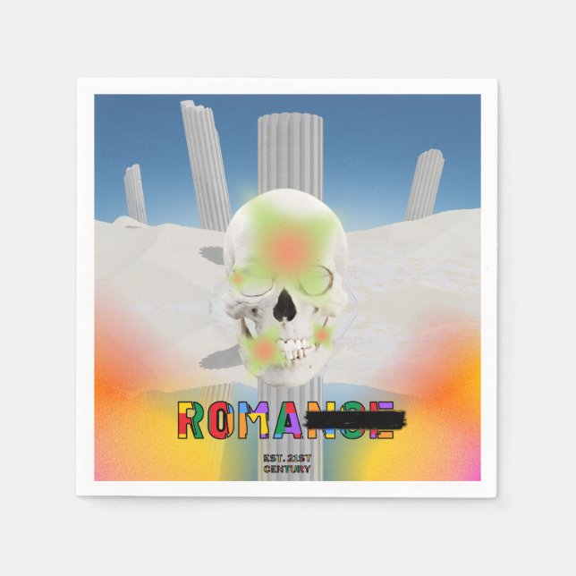 Mikitiez dreamer head tatto rainbow ro stro Ro Pappersservett (Framsidan)