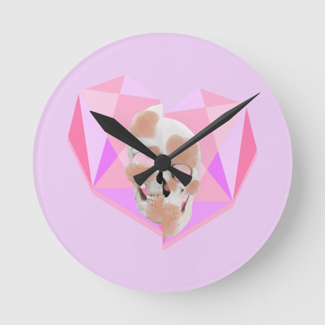 Mikitiez dreamer skalltatus rainbow ro strand rund klocka (Framsida)