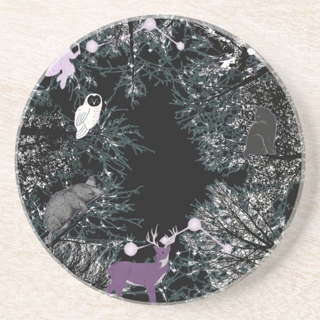 Mikitiez fairy magic träd-skogsmassan uggla underlägg (Framsidan)