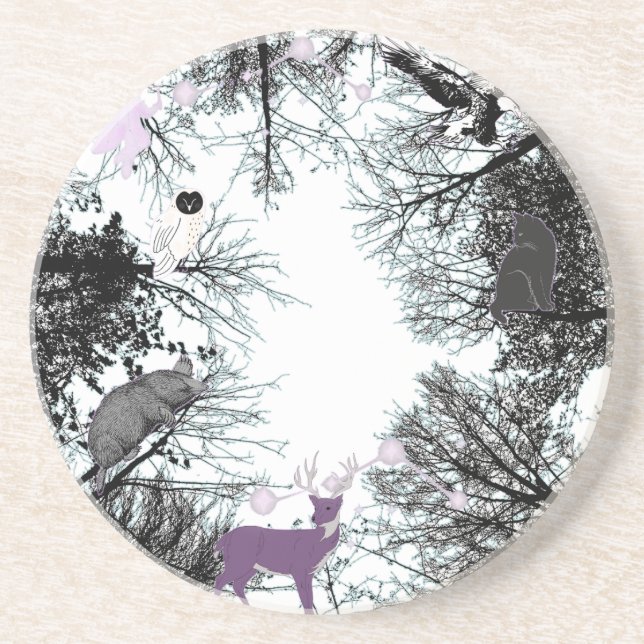 Mikitiez fairy magic träd-skogsmassan uggla underlägg (Framsidan)