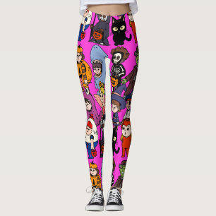 Mikitiez fairy shark grimreaper frankenstei leggings