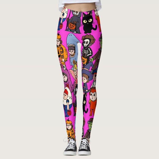 Mikitiez fairy shark grimreaper frankenstei leggings (Framsida)